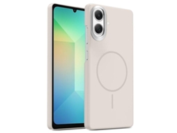 Capa Para Samsung Galaxy A06 4g Fina Circular Magsafe À Prova De Choque Dourada Em Policarbonato Summit Stone