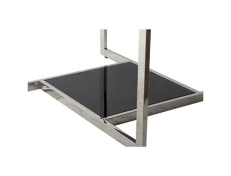 Mesa de apoio  Cristal Aço (100 x 100 x 45 cm)