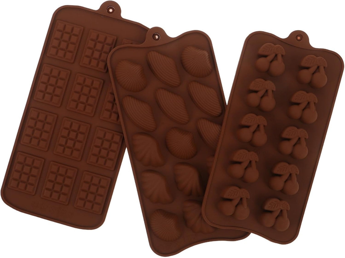 Molde De Silicone Reutilizável, Antiderrapante, 3 Modelos.