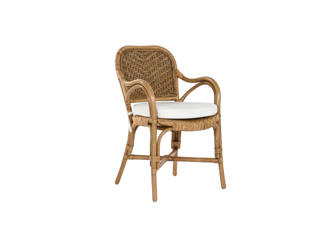 Cadeira de Bambu e Rattan Natural 55x62x86cm ALEXANDRA HOUSE LIVING
