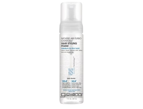 Eco Chic Mousse Air Turbo Charged Espuma para Modelar Cabelo 207ml Giovanni