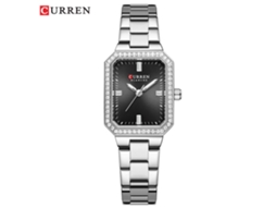 Relógio Feminino Retangular com Strass, Elegante e Delicado. MDUG