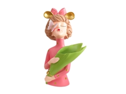 Laxiscreed Vaso Borboleta Segurando Flor Menina Rosa Para Decoração De Casa E Quarto