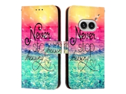 Capa De Celular De Couro Com Pintura 3d Horizontal E Flip Para Nothing Phone 2a