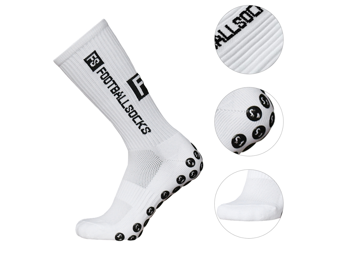 4 Pares de Meias de Futebol Business com Grippers para Corrida e Esportes S/MARCA