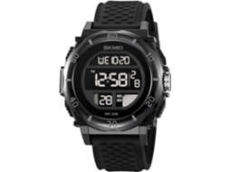 Lurelia Relógio Digital, Visor Digital, Led, Cronómetro, Alarme, Data/calendário, 12/24h, Silicone, Abs, Resistente À Água 50m, Preto