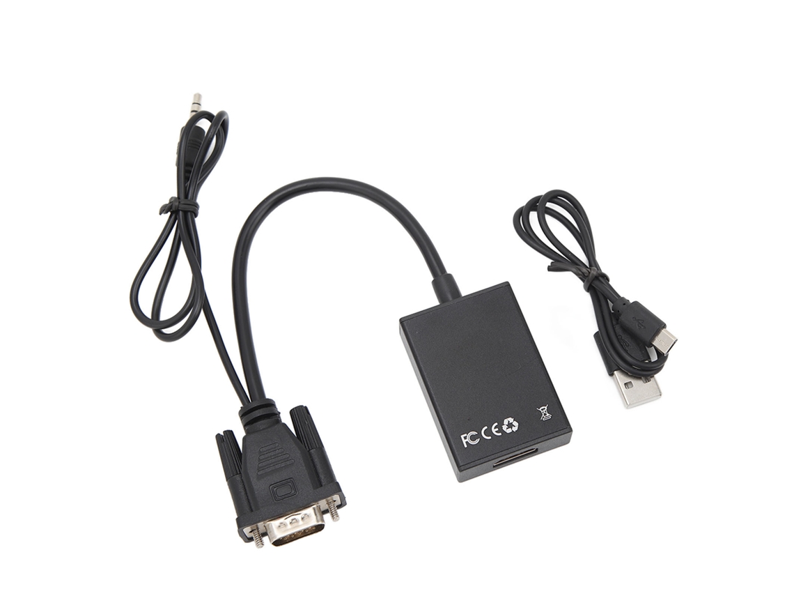 2026 conversor Adaptador de Interface de Mídia de Alta Definição para Vga 1080p Hd Câble Conversor