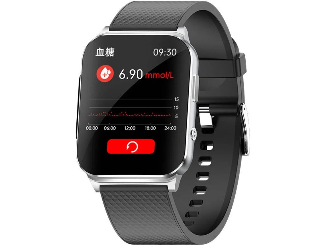 Smartwatch Yizhood Vários Lembretes De Mensagens Ip7 Poeira E À Prova De Água Prateado