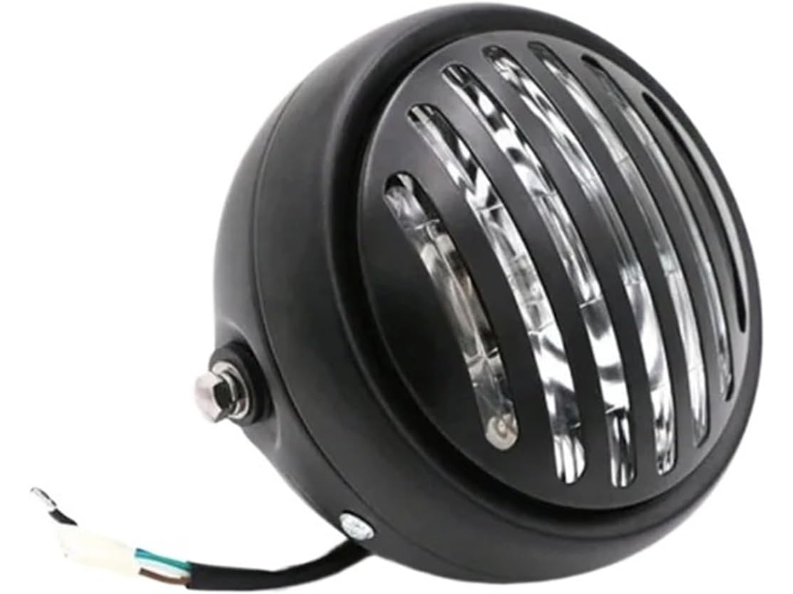 Farol de Motocicleta 5 75 Polegadas Estilo Vintage Redondo Led Auxiliar Apresenta Aprimorando Estética Sua