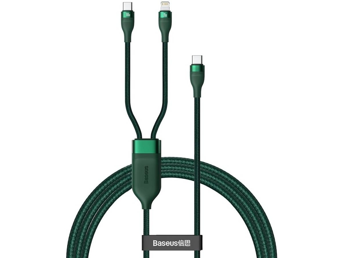 Cabo BASEUS Ca1t2 (USB - 1.2 m - Verde)