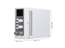 Fonte De Alimentação Dc Digital 0-5a, 300w, Branca, Ajustável