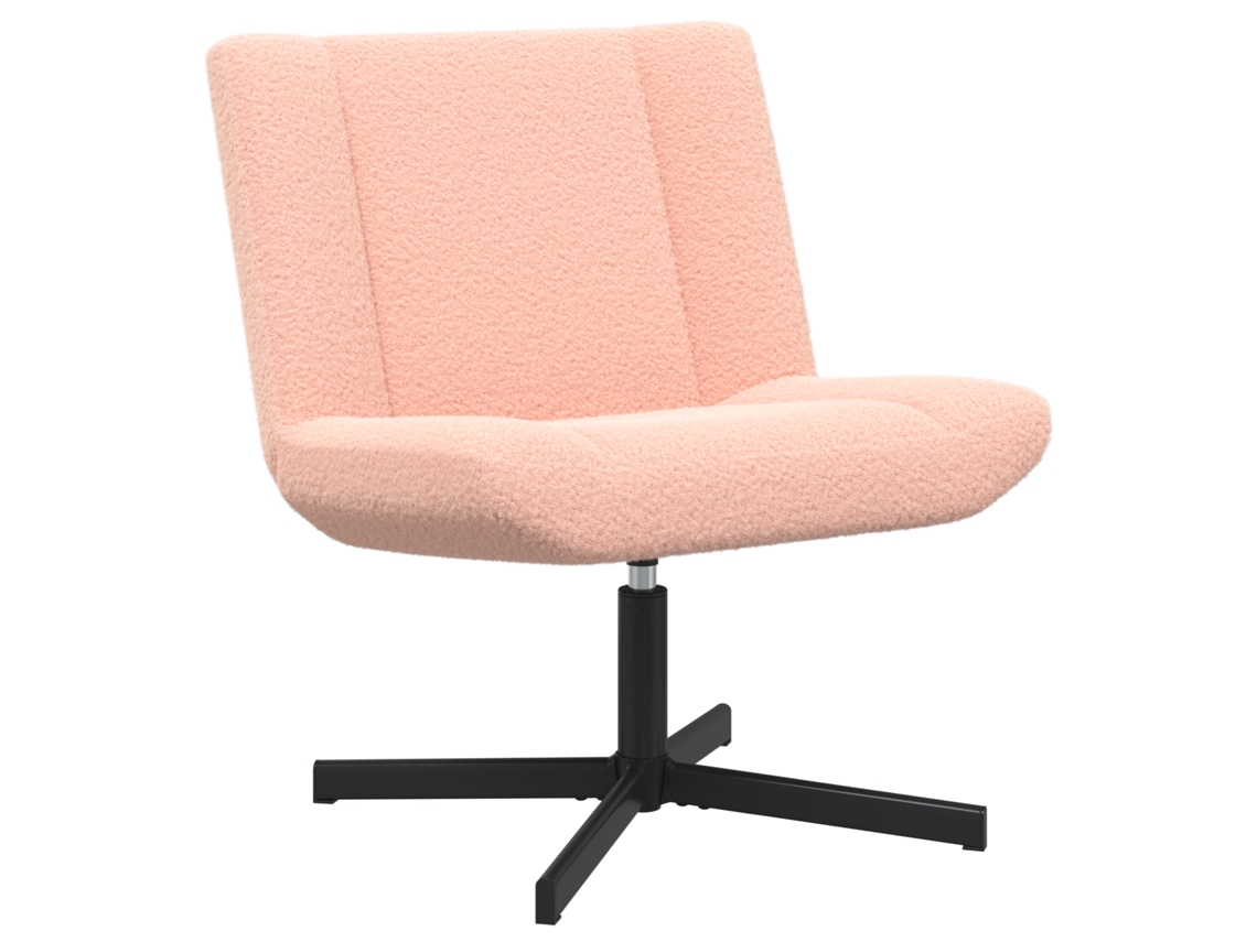 Conjunto 1 Cadeira Giratória Vidaxl Rosa Couro (63 X 75 X 76 Cm)