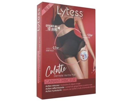 Calcinha Emagrecedora Cosmétotêxtil Gainant Renda Barriga Plana Tamanho: S/M LYTESS