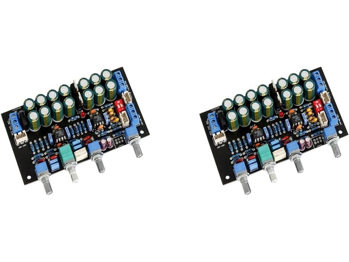 2x Pré Amplificador Multifuncional Prático Com Placa De Tom