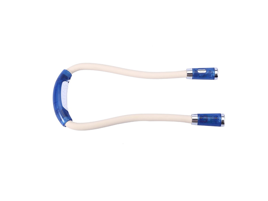 Lâmpada Led flexível para pescoço, 3 modos de brilho, para leitura noturna, azul | S/MARCA