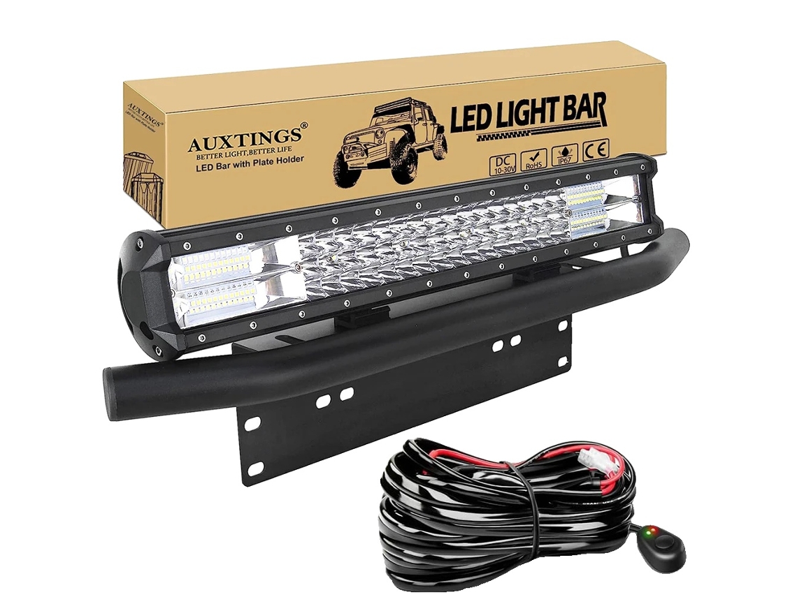 Barra De Luz Led, Alta Brilho 288w 324w, Alumã­nio Fundido Durã¡vel, Impermeã¡vel Ip67,fio De Suporte De 20 Polegadas Oem