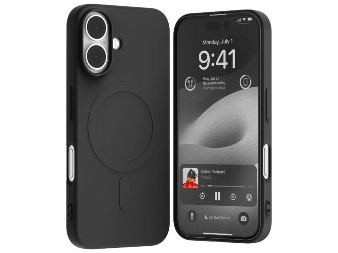 Capa Magsafe para iPhone 16 MERCURY Silicone Preto