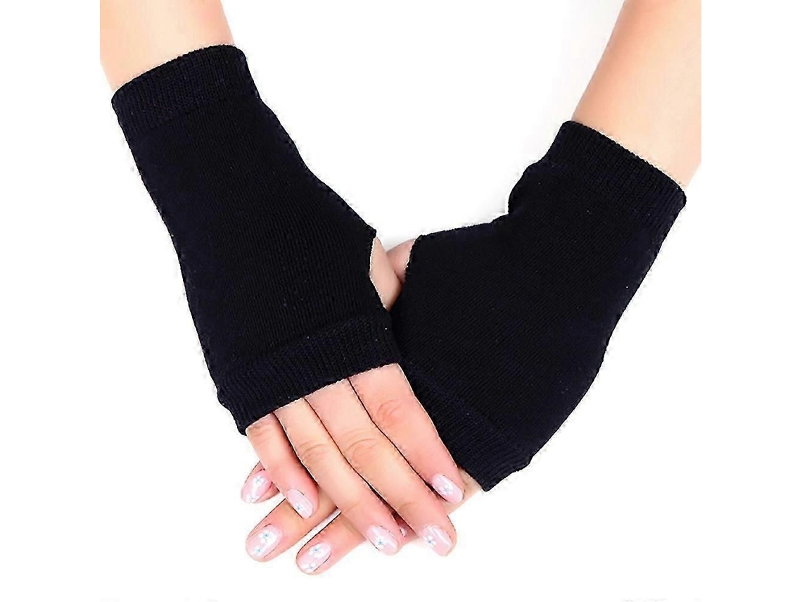 Luvas Sem Dedos, Para Inverno, Aquecimento De Mãos E Pulsos, Em Algodão - Elysve