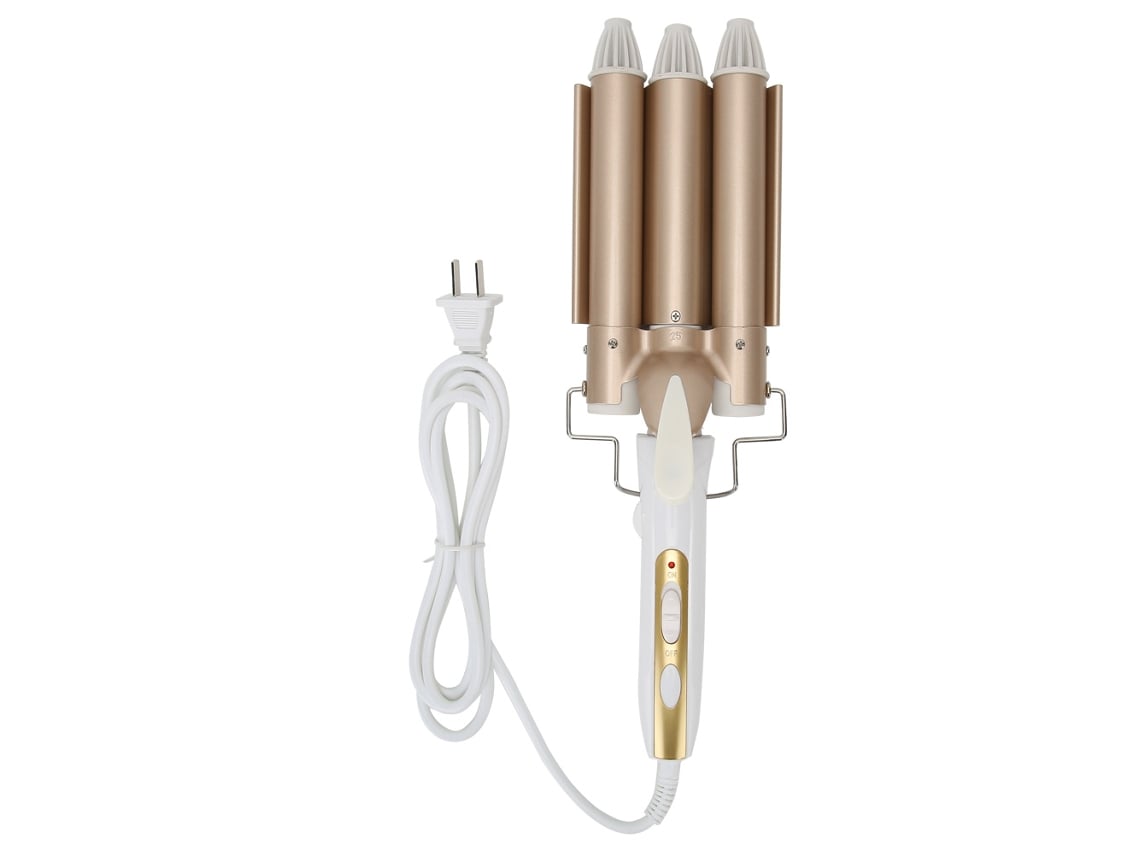 Omni-ceramic Triple Pipe Cabelo Curler Com Adjustable Temp Para Styling