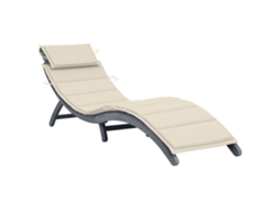 Sun Lounger, Sun Loungers Vidaxl Cinzeto Madeira De Acácia (n/a)