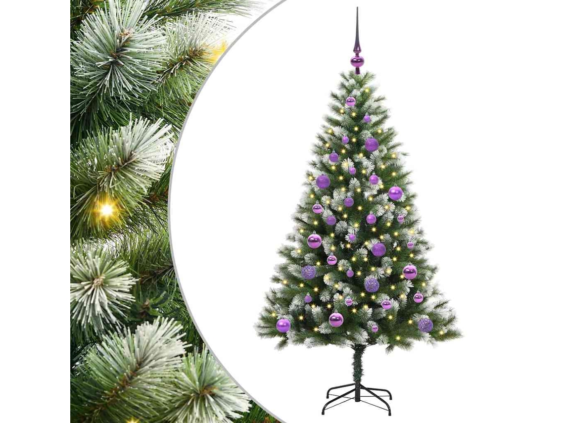 Conjunto 1 Árvore De Natal Vidaxl Verde Pvc (150 Cm)