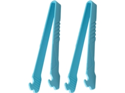 Conjunto De 2 Pinças Multifuncionais Nylon Para Churrasco, Azul Lago, Ergonômicas E Resistentes Ao Desgaste, Para