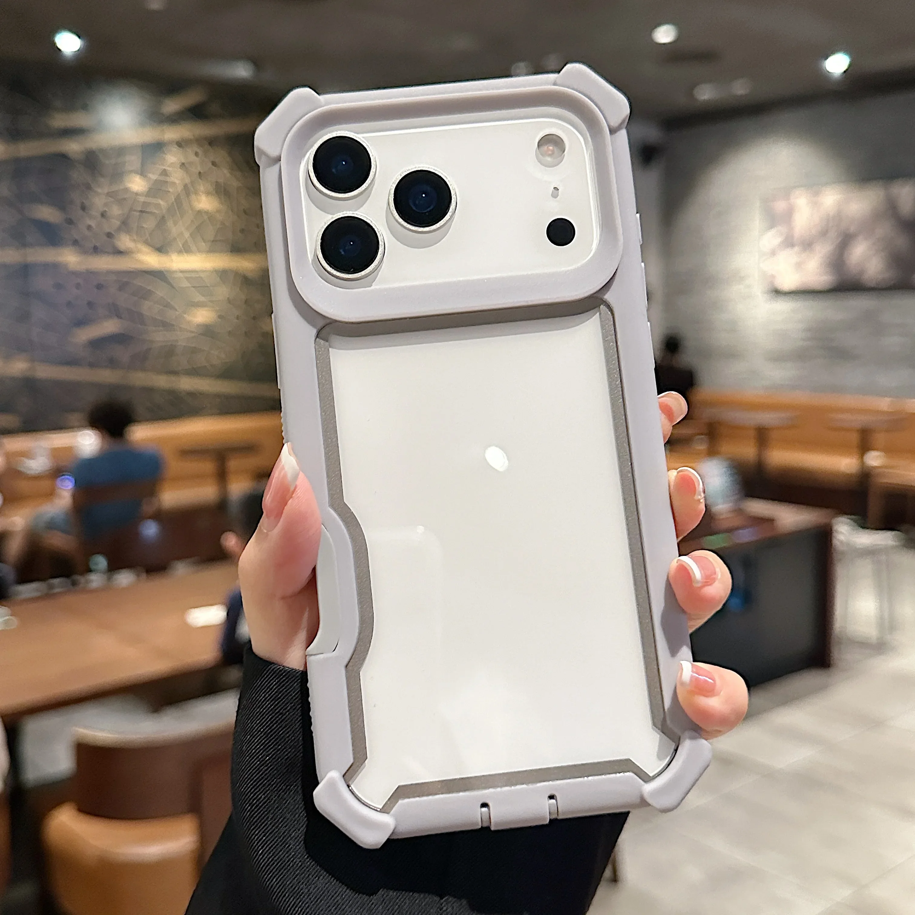 (cinza 13) Capa Transparente, Espessa E Resistente A Impactos Para Celular, Proteção Contra Quedas.