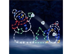 Omni luzes Led de Boneco de Neve de Natal para Exterior Jardim Rua Entrada Decoração Ao Ar Livre Persona Doble
