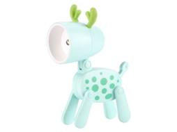 Laxiscreed Lâmpada De Mesa Pequena Deer Green Led, Luz Noite Divertida E Decorativa