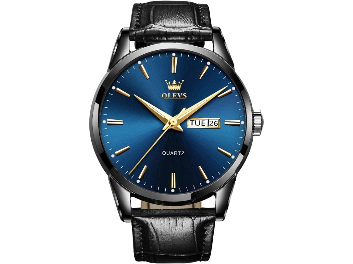 Lurelia Relógio Masculino, Movimento De Quartzo, Data/calendário, Luminoso, 9 Mm, 0,35 Polegadas, 38 Mm, 1,49 Polegadas, 8,66 Polegadas, 20 Mm, Couro