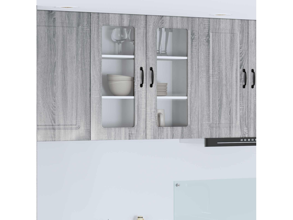Vidaxl Painel De Lava-louça Kalmar Cinza Sonoma 80 X 31 X 80 Cm
