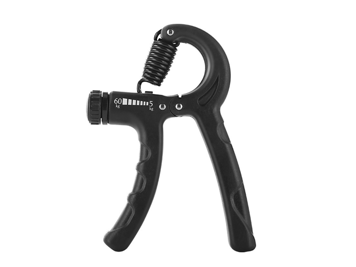 Exercitador de grip plástico com boa elasticidade portátil treinador de força para mulheres recuperação de lesões mão preto S/MARCA