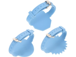 Pulseira De Lembretes Apagável 3 Peças Para Enfermeiras, Acessórios Reutilizáveis, Formato De Relógio E Cor Azul