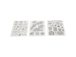 3 Peças de Selos Transparentes de Borracha Tpr para Diário Álbum Decoração Manual Presentes Acessórios Diy