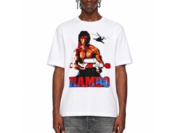 Rockinstone Rambo Movie Water Logger White Adult T-shirt Size:xxxl