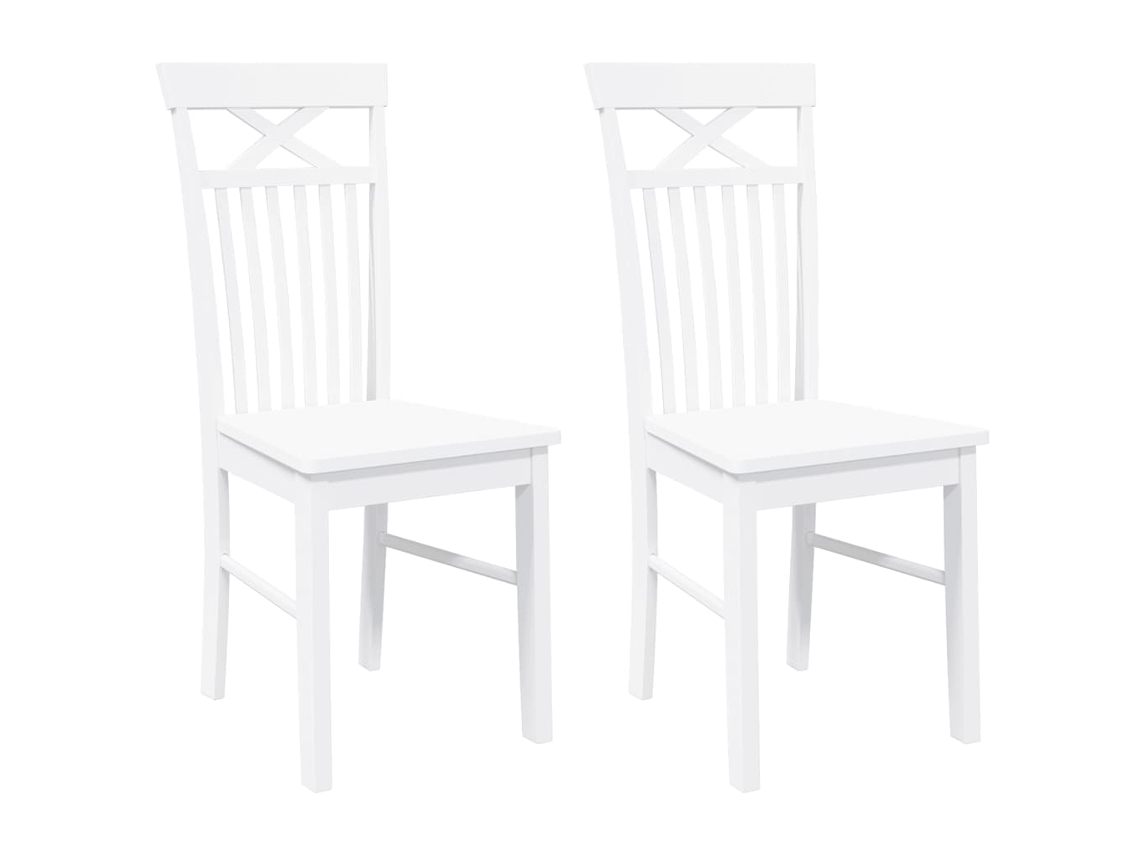 Dining Chair, Dining Chairs Vidaxl Branco Borracha (n/a)