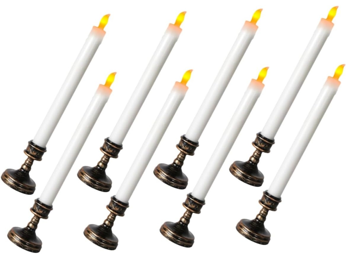 Conjunto De 8 Velas De Led Sem Chama, Velas Elétricas Para Casamentos Ou Decorações, Luzes Eletrônic Gokoco