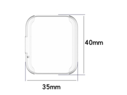 Capa Protetora, Compatível Com Redmi Watch 2 Lite, Prata