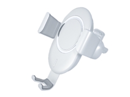 Carregador Carro Sem Sentido Eletromagnético Qi Rápido Sensor YIZHOOD Branco