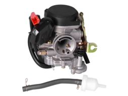 Carburador profissional de 4 tempos para motocicleta, substituto para scooter GY6, peças de carburador em alumínio fundido.