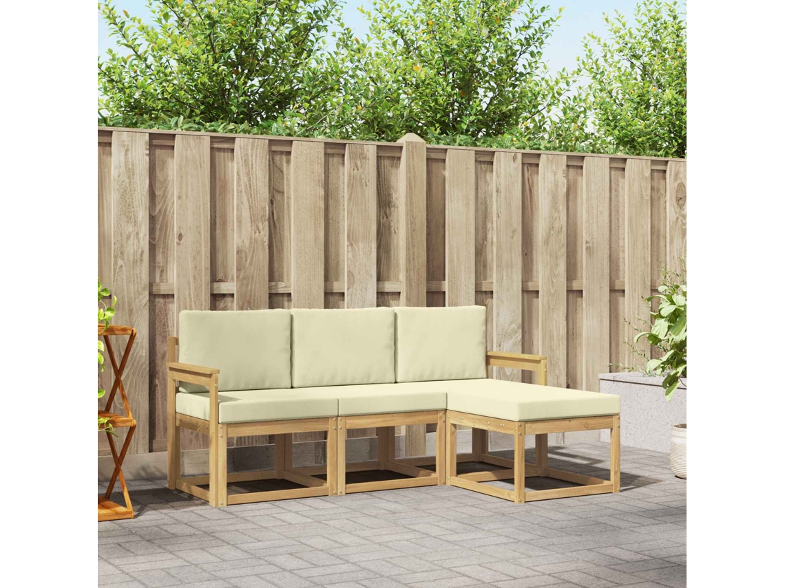 Vidaxl Conjunto De Sofás Para Exterior 4 Unid.