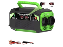 Inversor De Potência, Portas Usb E Tipo-c, Display Lcd Inteligente, 500w 12v
