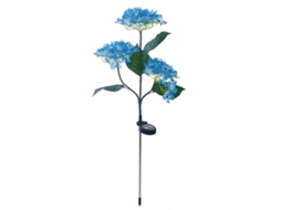 Lâmpada Solar de 3 Cabeças com Flores Led Brilhantes para Jardim Pátio Sacada