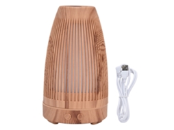 Umidificador Laxiscreed Com Grão De Madeira, 100ml, Luz Noturna E Aromaterapia Usb