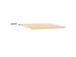 Conjunto 1 Toldo Retrátil Elétrico Vidaxl Branco Alumínio (4 × 3 M)