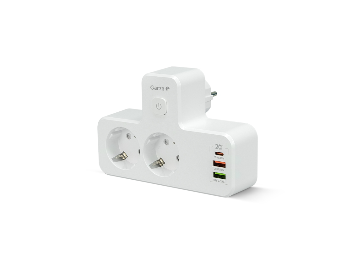 Adaptador Garza T Usb-C PD20 W com Luz Noturna
