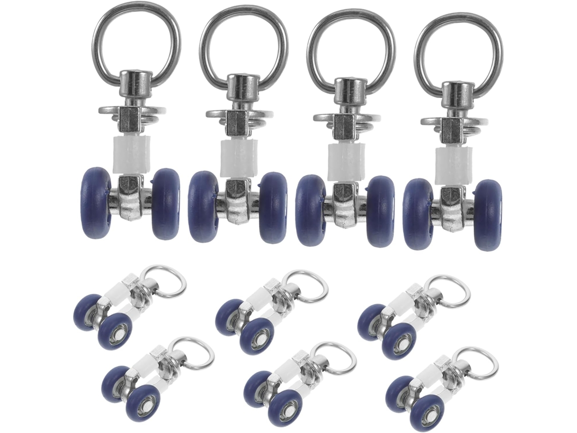 Conjunto De 10 Peças De Trilhos De Cortina Com Polia Para Porta De Celeiro Conjunto De 10 Peças De Trilhos De Cortina Com Polia Para Po