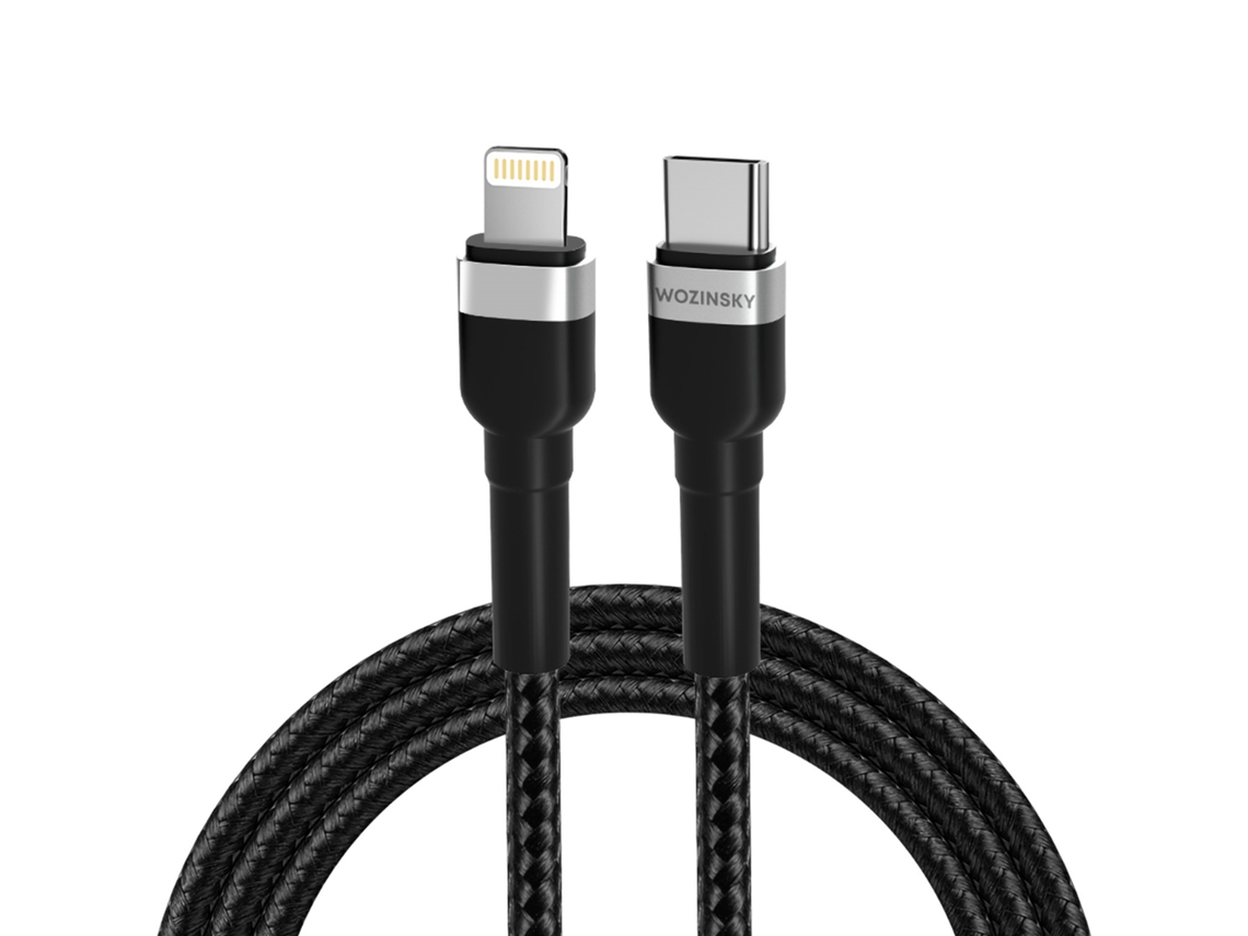 Cabo Wozinsky Wnbcl1 Lightning/usb-c Pd 30w 1m - Preto