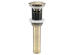 Bouchão De Ralo De Lavatório Pop Up Retro G1 1/4 Com Transbordo,válvula De Latão Bronzeado Universal Para Pia E Sifão Btforus