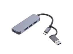 Hub USB C, divisor USB 3.0 tipo C de 4 entradas/2 saídas, Slowmoose